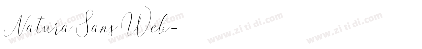 Natura Sans Web字体转换